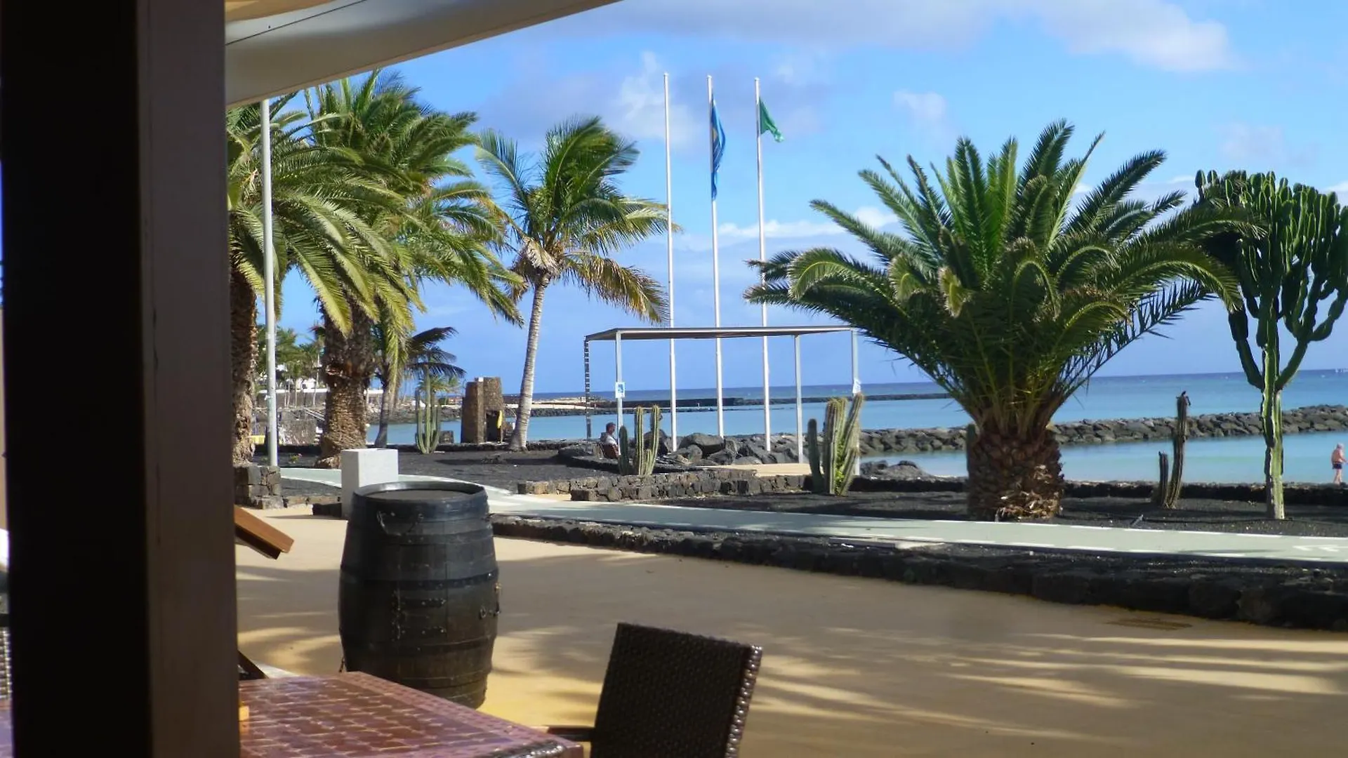 Lanzarote Beachfront Apartment On Las Cucharas Beach With A Sea View Costa Teguise