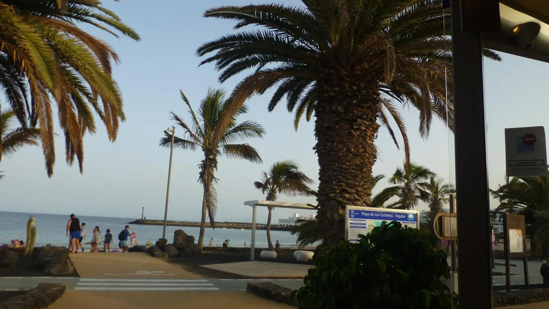 Lanzarote Beachfront Apartment On Las Cucharas Beach With A Sea View Costa Teguise