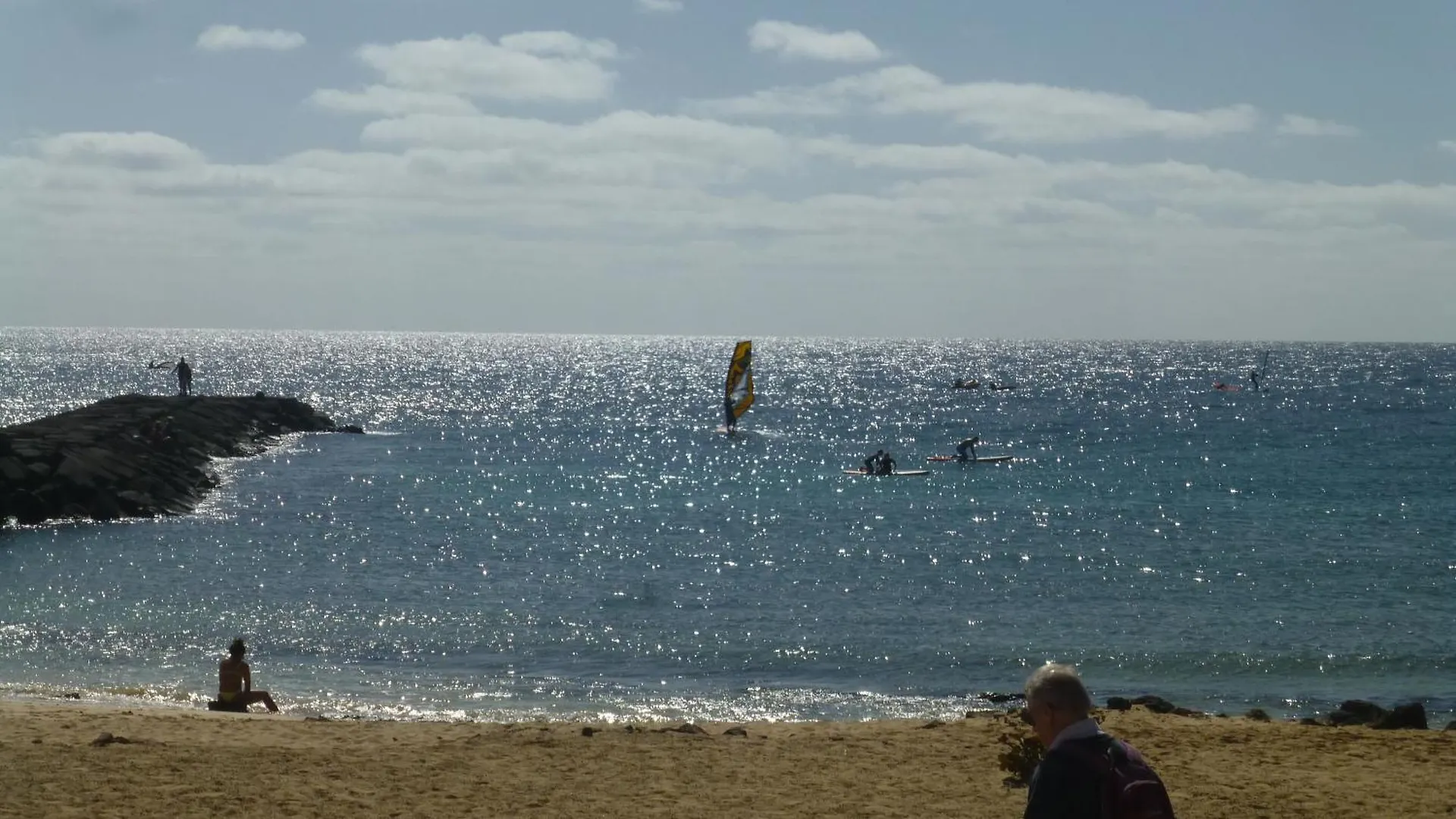 Lanzarote Beachfront Apartment On Las Cucharas Beach With A Sea View Costa Teguise Spain