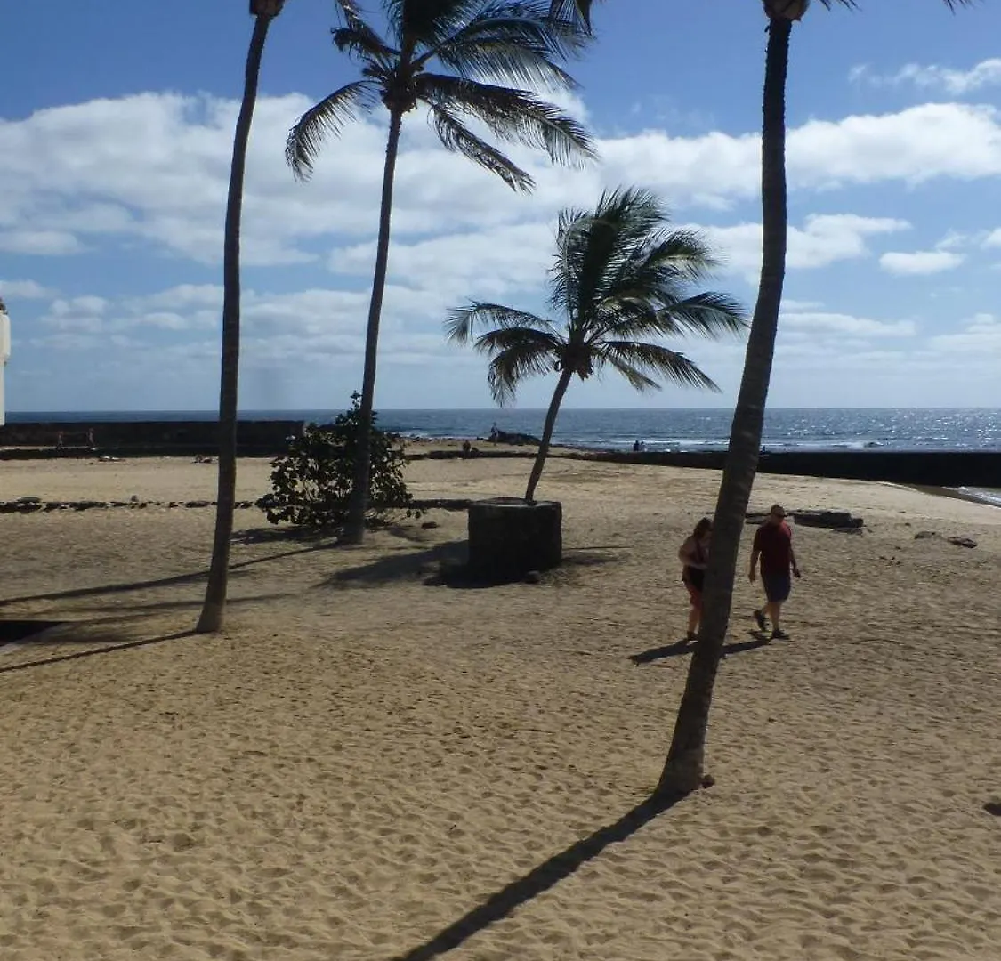 Lanzarote Beachfront Apartment On Las Cucharas Beach With A Sea View Costa Teguise